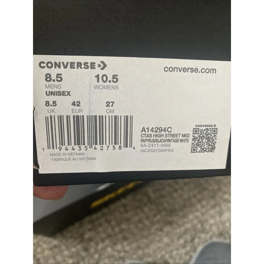 Converse Chuck Taylor All Star High Street Men Sneaker 8.5 Multicolor A14294C - Picture 6 of 6